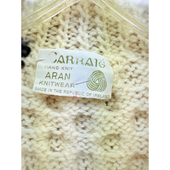 Carraig Aran Ireland Cable Knit Wool Fisherman's Sweater-No Size - See Pics - Picture 6 of 7